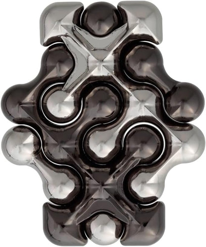 BePuzzled |Dot Hanayama Metal Brainteaser Puzzle Mensa Rated Level 2, for Ages 12 and Up