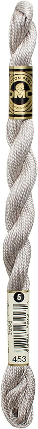 DMC 115 3-453 Pearl Cotton Thread, Light Shell Grey