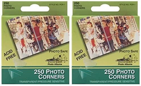 Pioneer Photo Albums PCR1 Photo Corners 250 Count (Pack of 2)