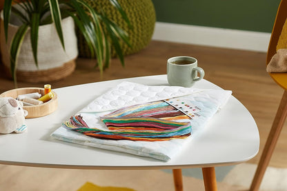 Dimensions Stamped Cross Stitch Baby Animals DIY Baby Quilt Kit, 34'' x 43''