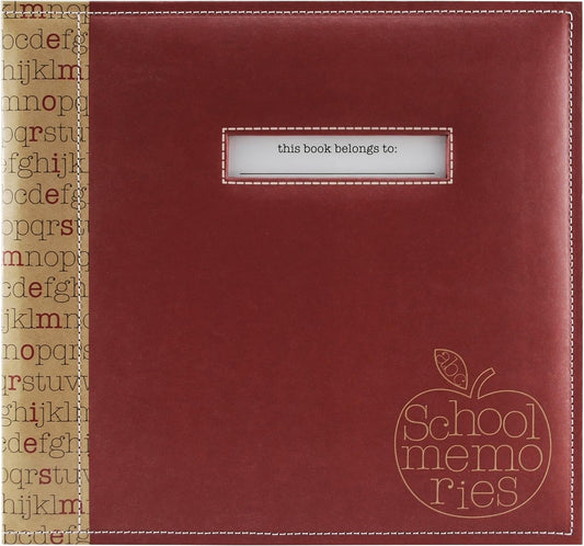 MCS MBI 13.5x12.5 School Memories Scrapbook Album with 12x12 Inch Pages with Signature Opening (850010)