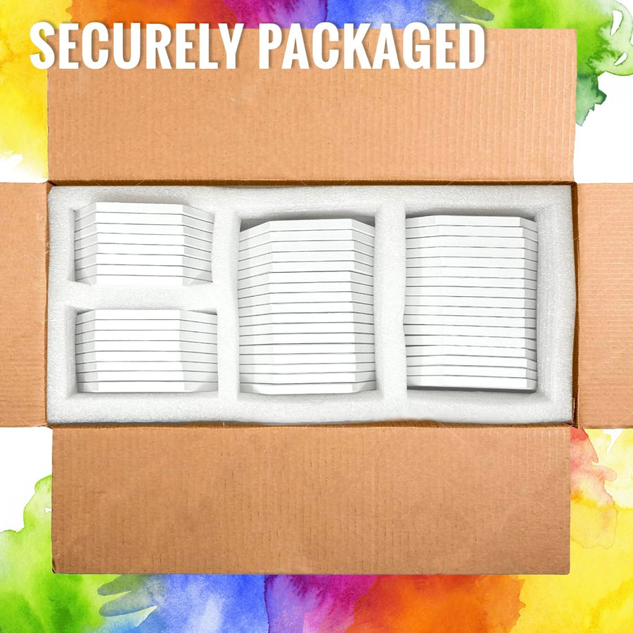 12 Pack Ceramic Tiles for Crafts Coasters, Round White Tiles Unglazed  4-Inches with Cork Backing Pads, for Alcohol Ink or Acrylic Pouring, DIY  Make