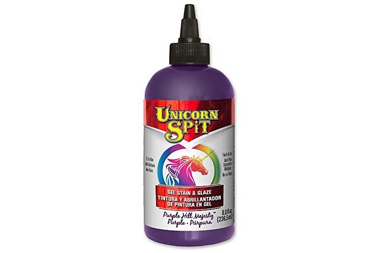 Unicorn SPiT 5771009 Gel Stain and Glaze, Purple Hill Majesty 8.0 FL OZ Bottle