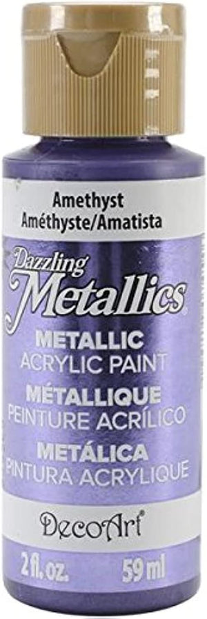 DecoArt DA321-3 Dazzling Metallics Paint, 2-Ounce, Amethyst