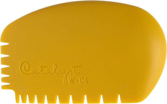 Princeton Artist Brush Catalyst Silicone Wedge Tool, Yellow W-04