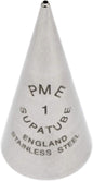 PME Seamless Stainless Steel Supatube Decorating Tip, Writer #1, Standard, Silver