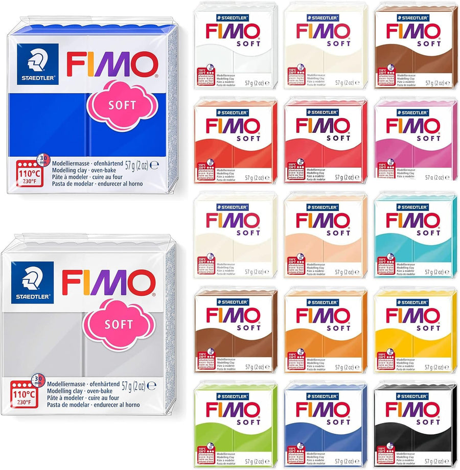 Fimo Soft Starter Pack 12 x 56 g Multicolour Blocks by Steadtler