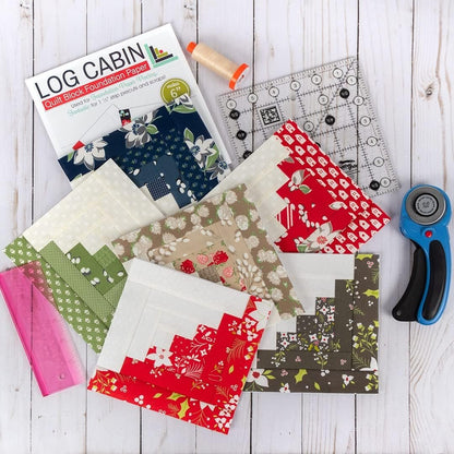 It's Sew Emma Log Cabin Foundation Paper 6 inch