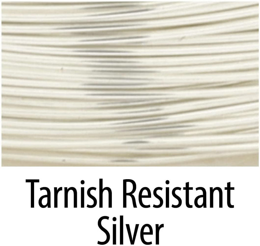 Artistic Wire Silver Plated Tarnish Resistant Colored Copper Craft Wire
