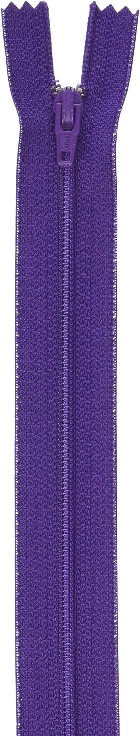 Coats Thread & Zippers F7207-098 All-Purpose Plastic Zipper, 7", Purple