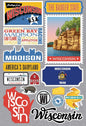 Reminisce Jet Setters 3.0 State Dimensional Stickers-Wisconsin -JET-048