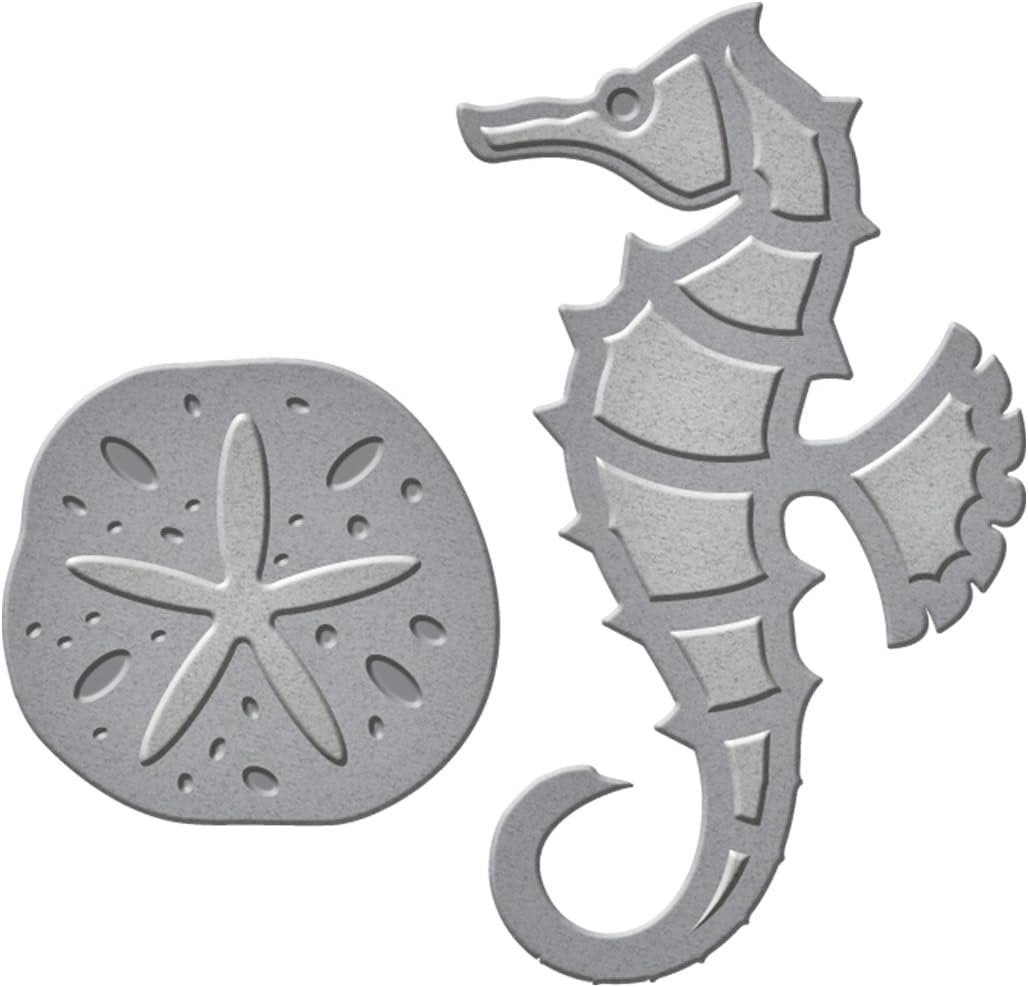 Spellbinders S1-015 Die D-Lites Seahorse & Sand Dollar Etched/Wafer Thin Dies