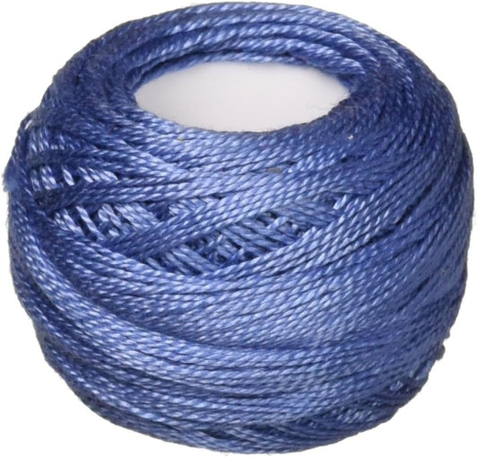 DMC 116 8-322 Pearl Cotton Thread Balls, Dark Baby Blue, Size 8
