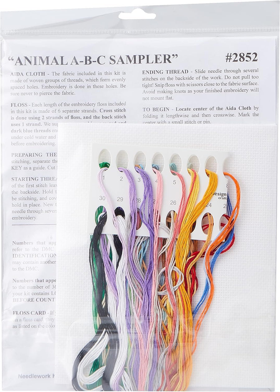 Design Works Crafts 2852 ABC Sampler Counted Cross Stitch Kit, 12 by 16"