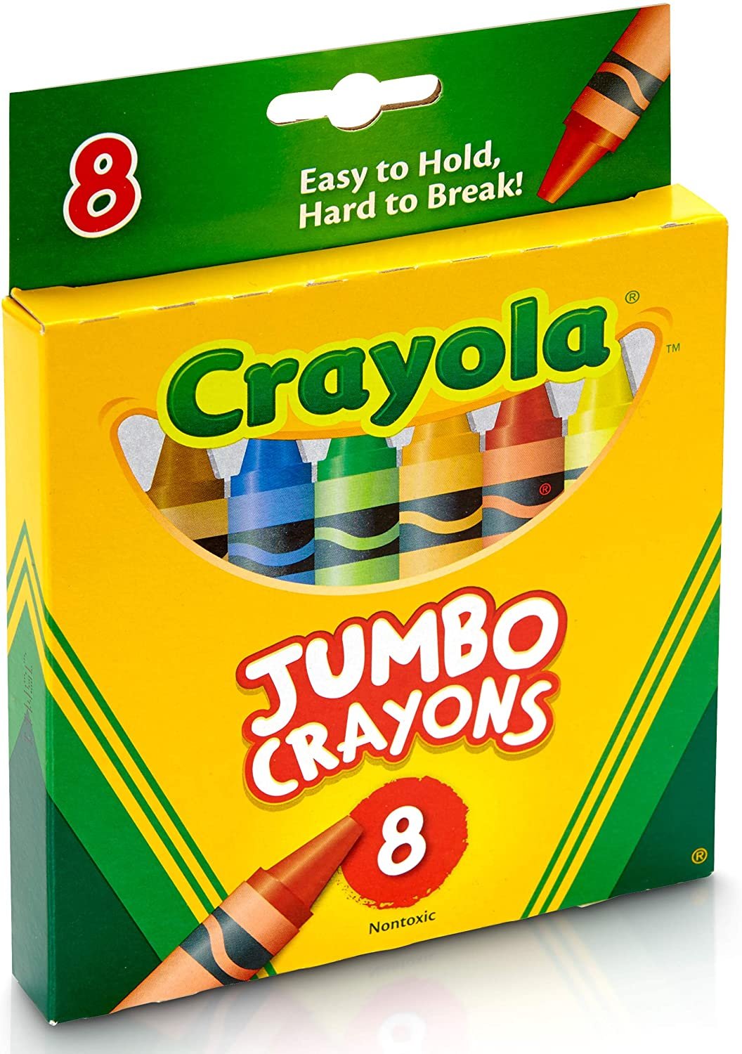 Crayola Jumbo Crayons, 8 Toddler Crayons, Assorted Colors