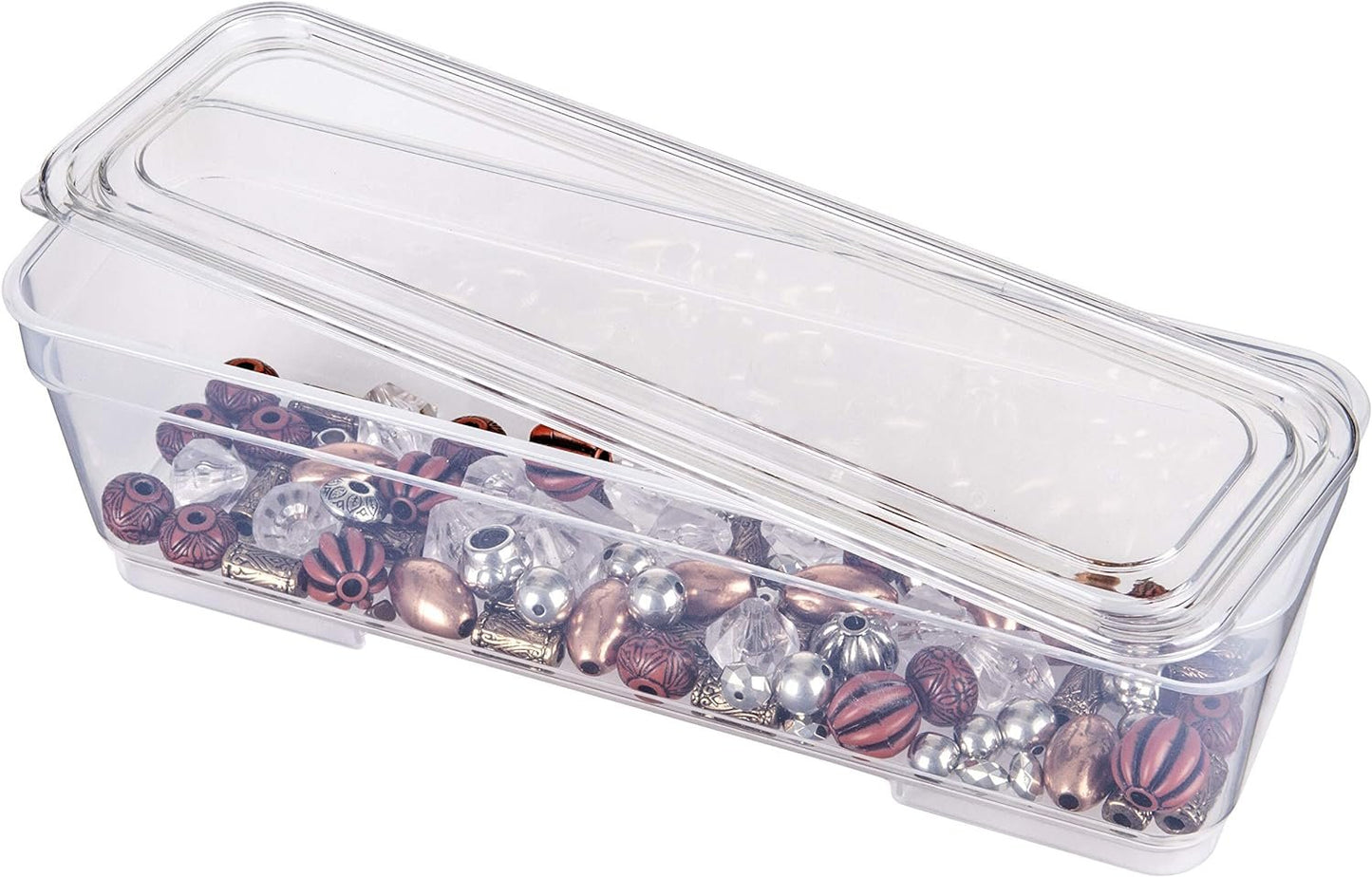 ArtBin 6969AG Bins with Lids 3-Pack, [3] Small Art & Craft Organizer Boxes, Clear