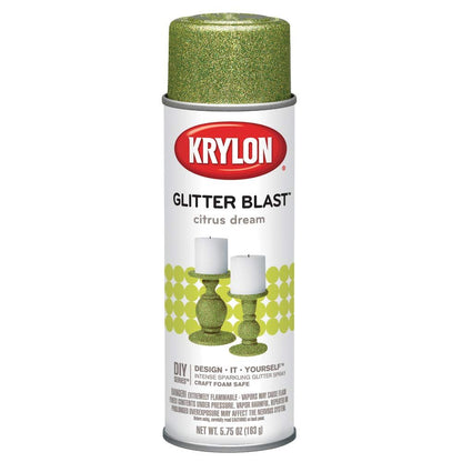 Krylon K03801A00 Glitter Blast Glitter Spray Paint for Craft Projects, Golden Glow, 5.75 oz