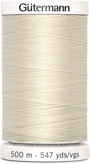 Gutermann Sew-All Thread 547yd, Eggshell