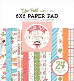 Echo Park Paper Company Birthday Girl 6x6 Paper Pad