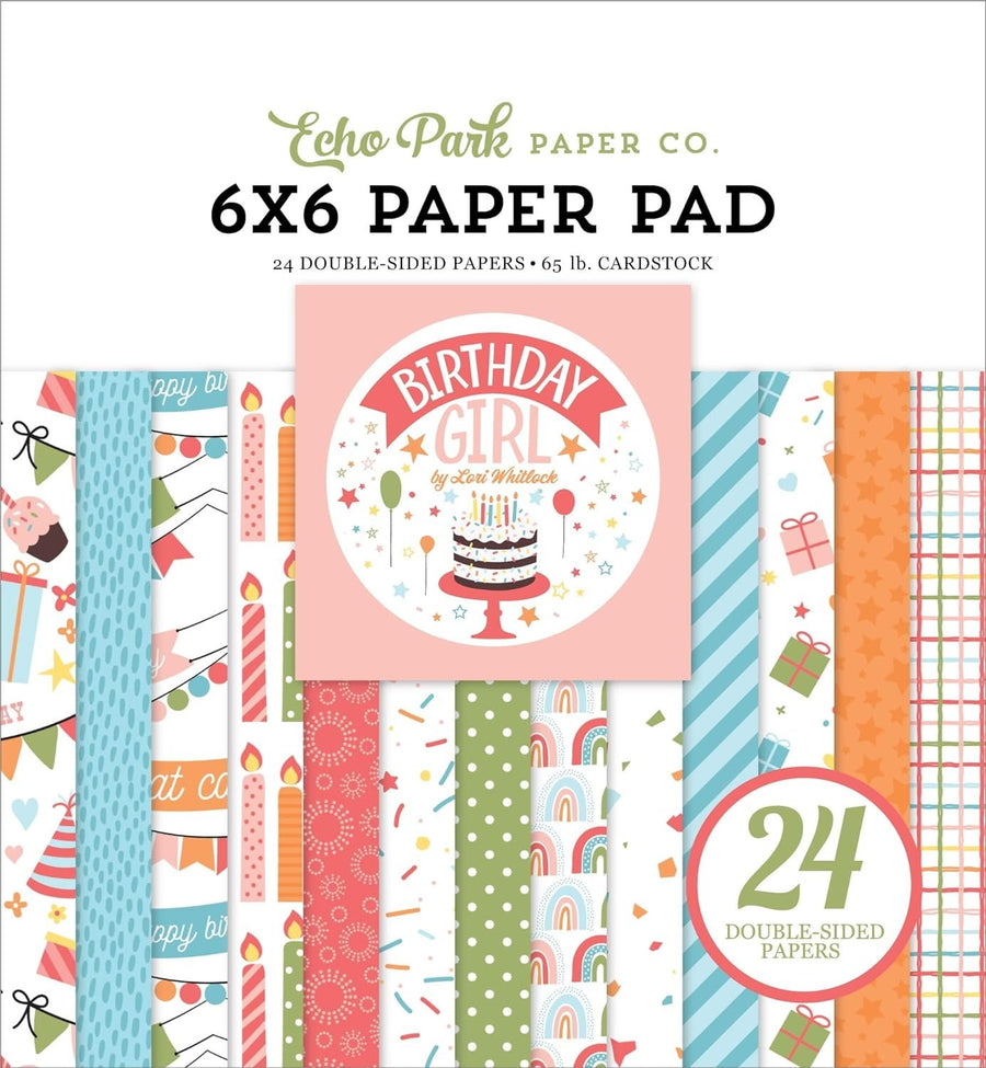 Echo Park Paper Company Birthday Girl 6x6 Paper Pad