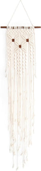 Solid Oak Macrame WALLHANG KIT 3 Flowers, Off-White, One Size