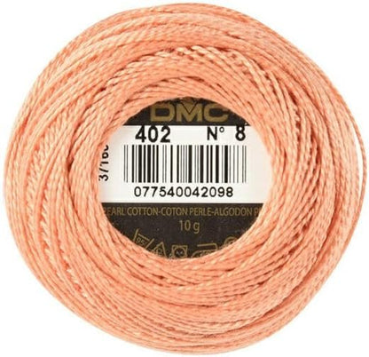 DMC 116 8-402 Pearl Cotton Thread Balls, Very Light Mahogany, Size 8