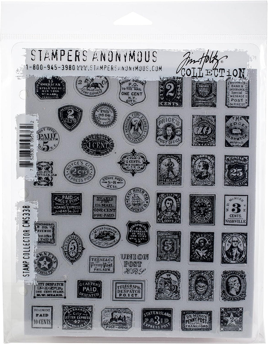 Stampers Anonymous Tim Holtz Cling 7"X8.5", Stamp Collector