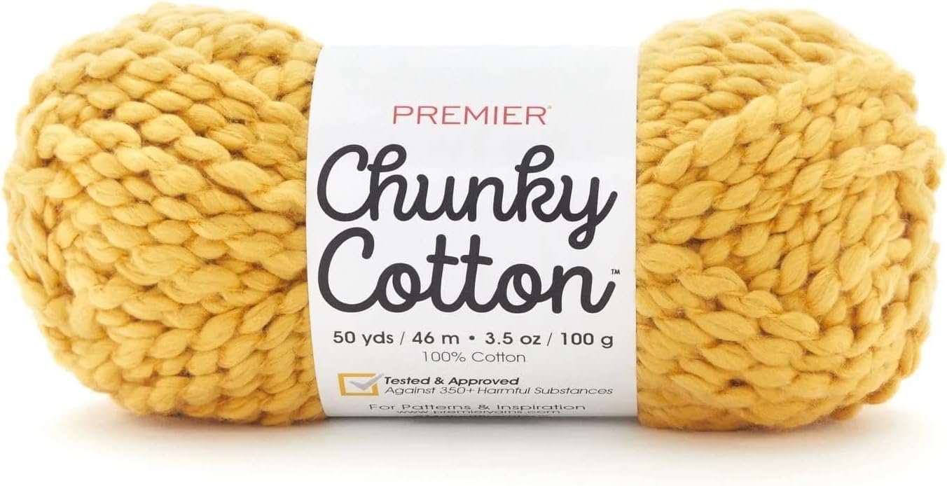 Premier Chunky Cotton, 100% Cotton, Super Bulky, Macrame, Home Decor, Machine Washable