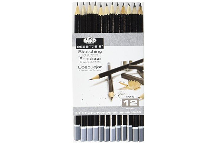 Royal & Langnickel SPEN-12 Essentials Sketching Pencil Set, 12-Piece
