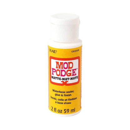 Krafty Kit Mod Podge Bundle: 2oz Gloss and 2oz Matte Water-Based Glue, Sealer & Finish