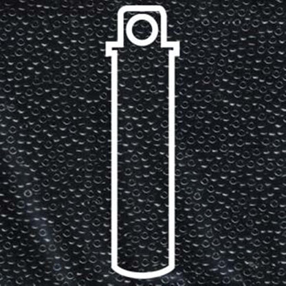 Black Opaque Miyuki Japanese round rocailles glass seed beads 11/0 Approximately 24 gram 5 inch tube