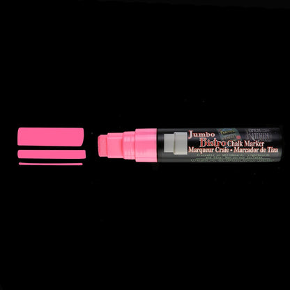 Uchida 481-C-F9 Marvy Jumbo Broad Point Tip Bistro Chalk Marker, Fluorescent Pink
