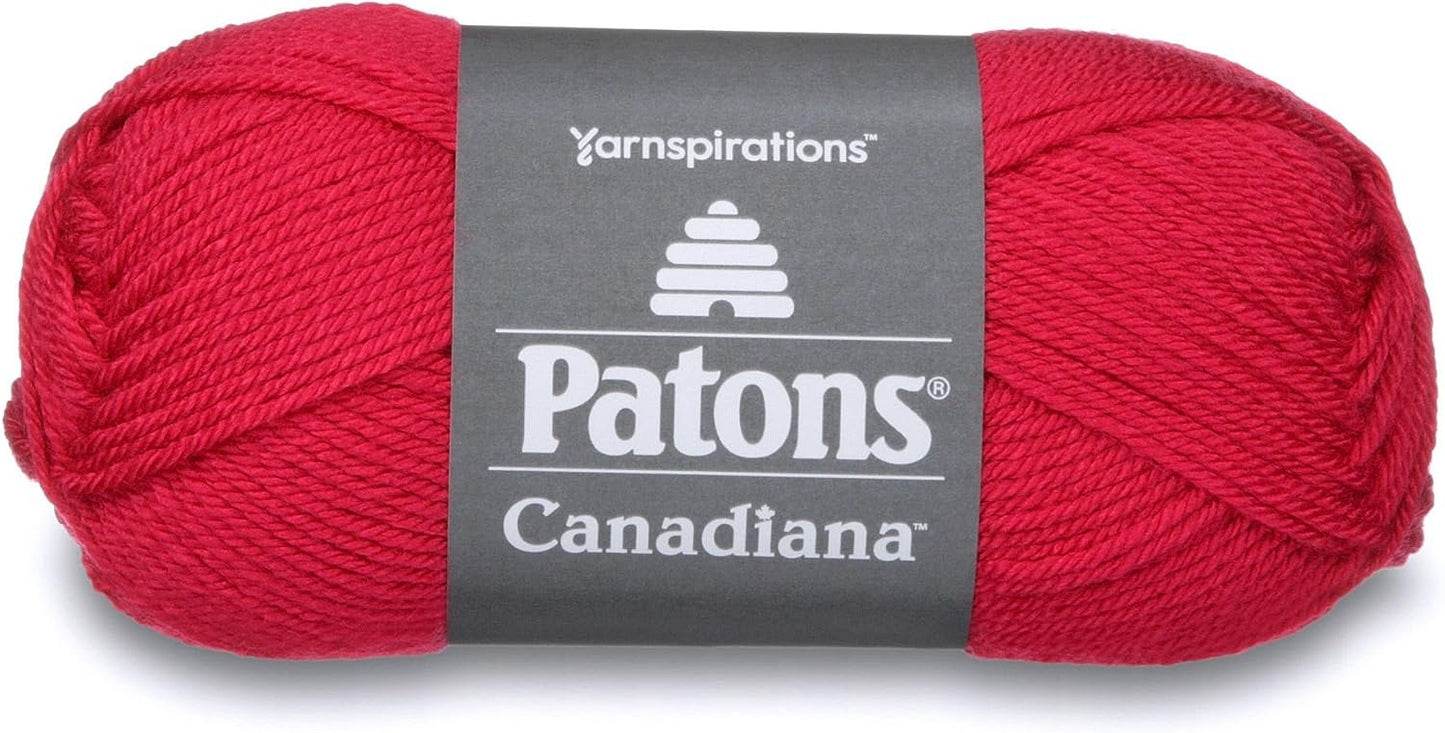 Patons Canadiana Yarn, Raspberry