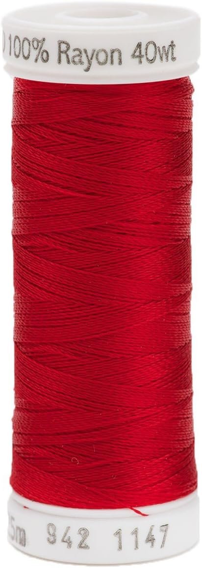 Sulky Rayon Thread 40wt 250yd, Christmas Red