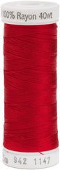 Sulky Rayon Thread 40wt 250yd, Christmas Red