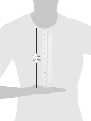 Westcott Plastic Ruler 12"-Zero Centering