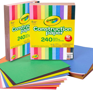 Crayola Black Construction Paper, Premium Art Supplies, Standard Size, 50 Count