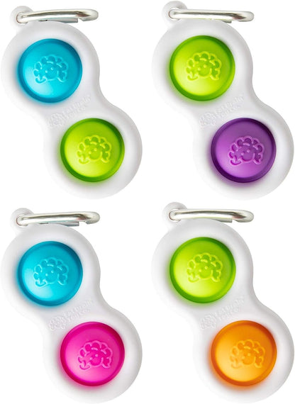 Fat Brain Toys Simpl Dimpl - Blue/Pink - Simpl Dimpl - Simple Dimple - Blue/Pink Office & Desk Toys for Ages 3 to 12