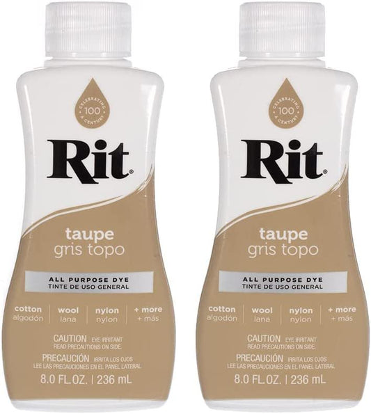 Rit Dye Multi-Purpose Liquid 8 OZ. | Great for Clothing, Accessories, DÃ©cor, and Much More | 2-Pack & Wide Variety Colors