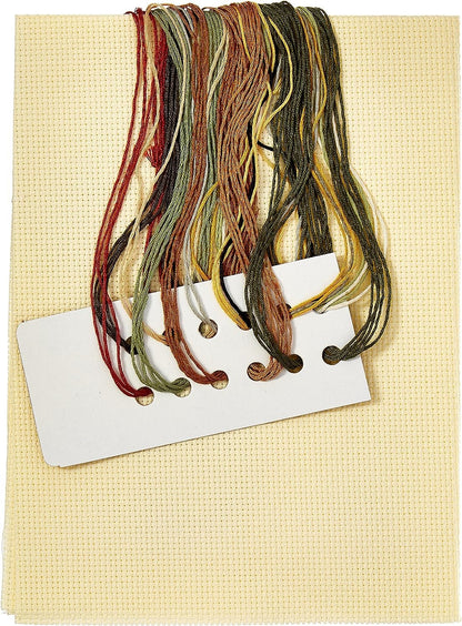 Janlynn 50222 Counted Cross Stitch Kit 7.75"X11.25", Joy in The Journey (14 Count), Blue