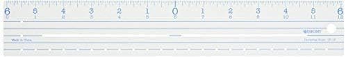 Westcott Plastic Ruler 12"-Zero Centering