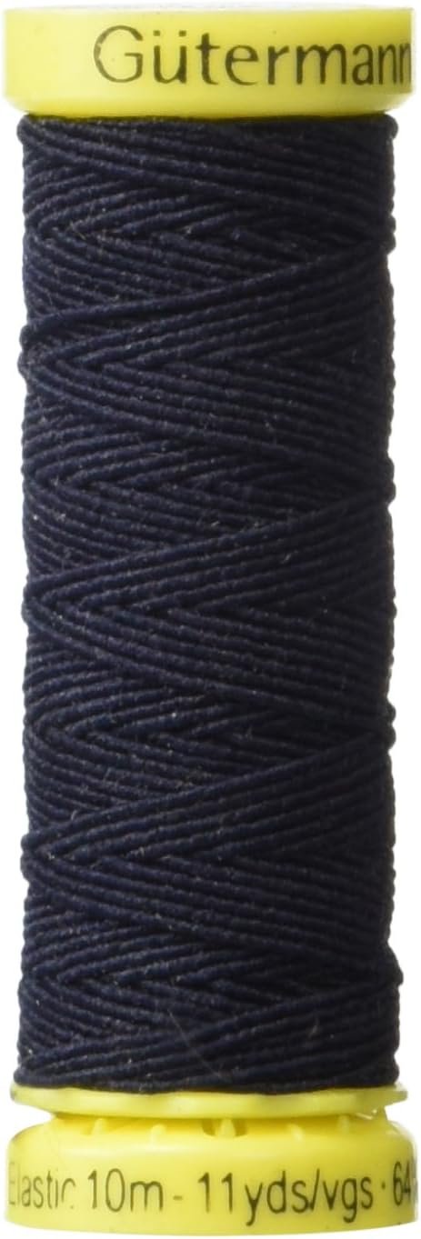 Gutermann Elastic Thread 11 Yards-Navy