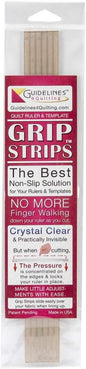Guidelines4quilting Crystal Clear Grip Strips 6/Pkg-1/4"X11-3/4"