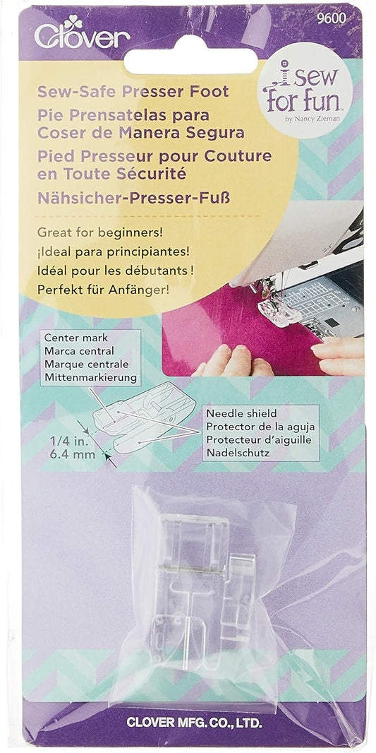 Clover Fun Sew-Safe Presser Foot by Nancy Zieman, Multicolor