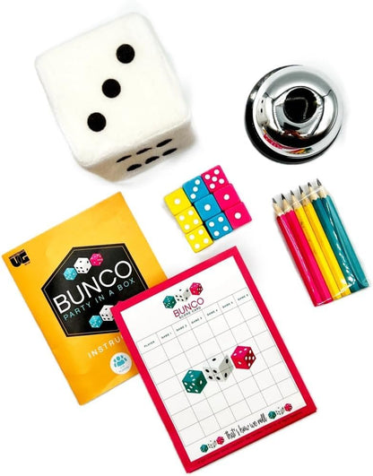 University Games | Bunco Party in a Box Game, for Ladies Night with The Girls, Complete with Fuzzy Die! for 2 to 12 Players Ages 8 and Up
