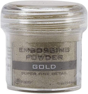 Gold & Silver - 2-Pack Variety - Ranger Embossing Powder, 1 Jar Super Fine Gold + 1 Jar Super Fine Silver