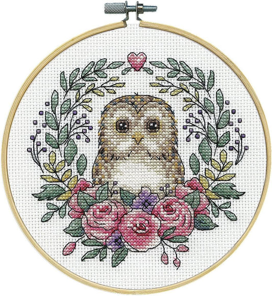 Design Works Crafts Janlynn Counted Cross Stitch Kit, Owl