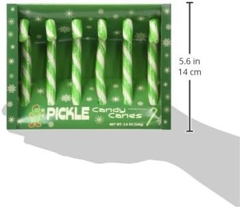 Fancy Pickle flavored Candy Canes, 3.8 OZ