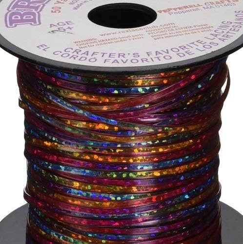 Pepperell Rexlace Plastic Lacing .0938" X33yd, Red Tie Dye