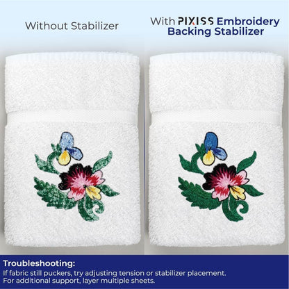 Odif 505 Fabric Adhesive Spray (7.2oz) with Embroidery Stabilizer (55gsm 10yds x 10in) - Fabric Stabilizer 505 Spray with Hand Embroidery Compatible Cut Away Stabilizer for Machine Embroidery